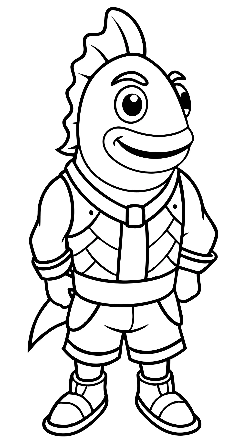 coloriages de poisson de Fortnite